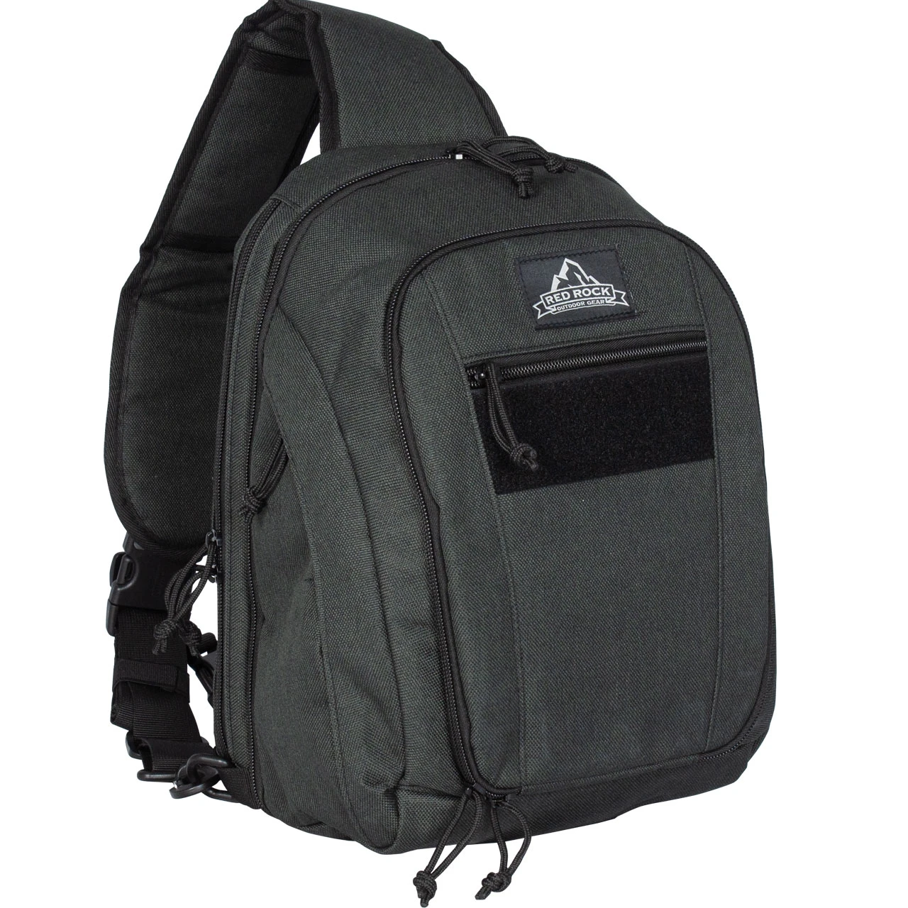 Venture Sling — charcoal sling pack front view